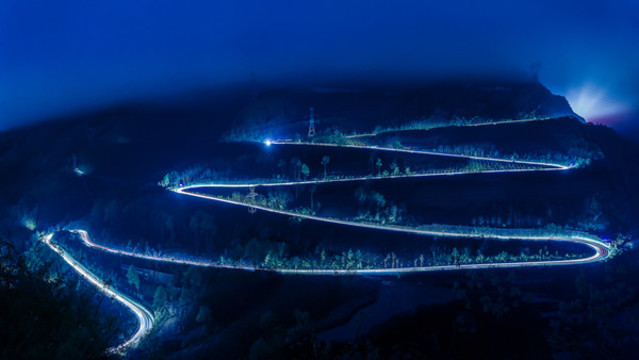 盤山公路車軌