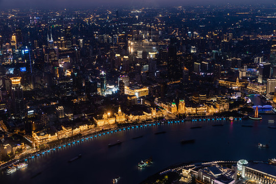 魔都上海夜色