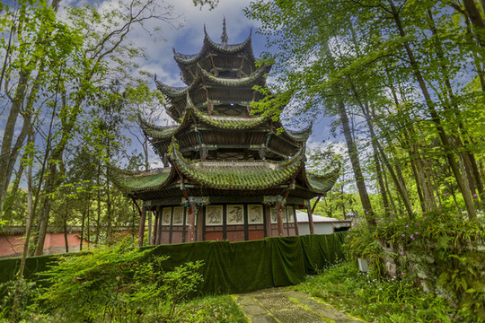 重慶大足石刻之寶頂山石刻寶塔