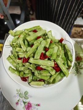 清炒四季豆