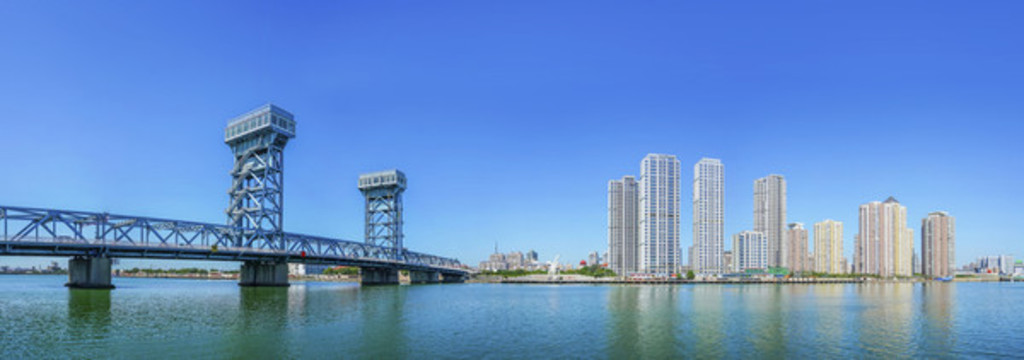 天津海門大橋全景大畫幅