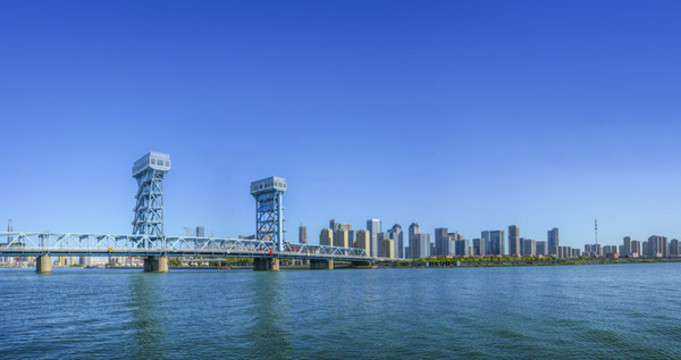 天津海門大橋全景大畫幅