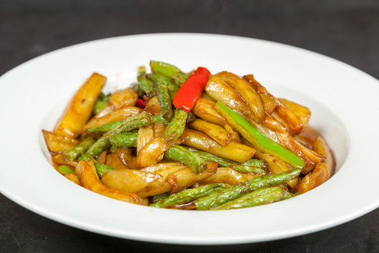 豆角燒茄子