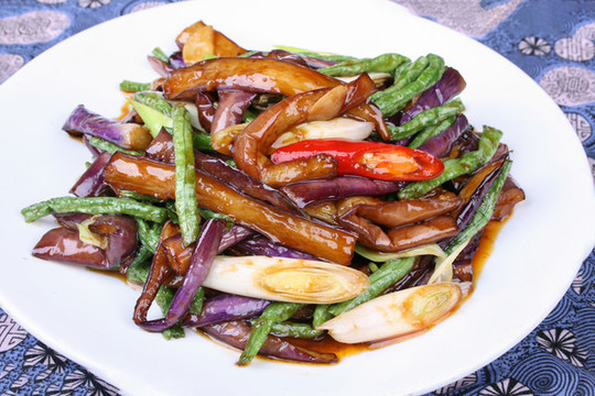 四季豆燒茄子