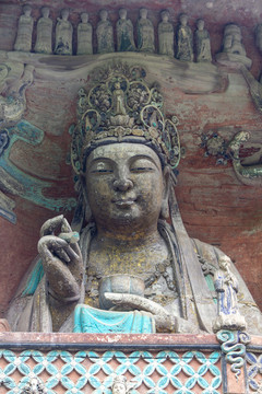 寶頂山石刻觀無量壽佛經(jīng)變相