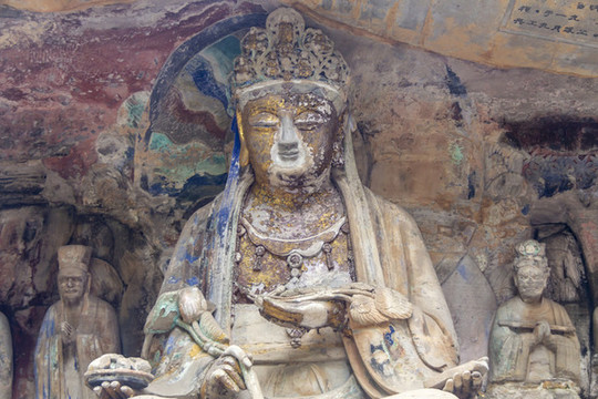 大足寶頂山石刻孔雀明王經(jīng)變相
