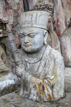 大足寶頂山釋迦涅槃圣跡圖局部