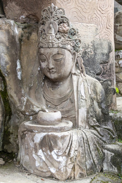 大足寶頂山釋迦涅槃圣跡圖局部