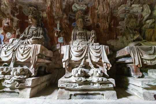 重慶大足寶頂山石刻圓覺洞佛像