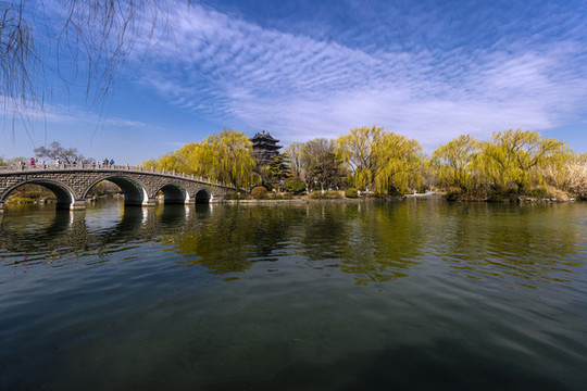 濟(jì)南小東湖風(fēng)光