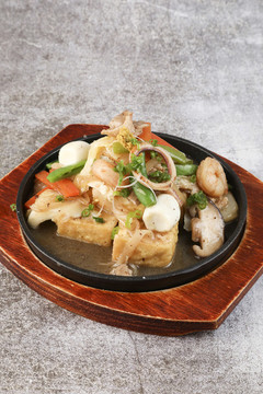 鐵板煎豆腐