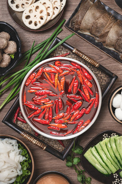 麻辣清油火鍋
