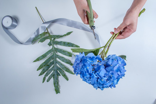 繡球花花材修剪