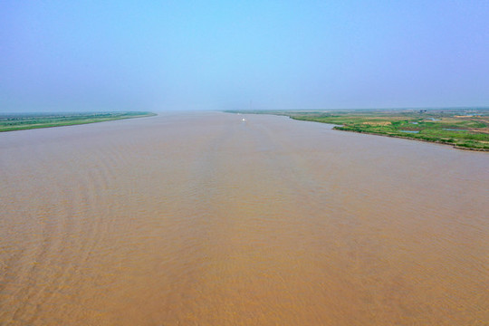 航拍黃河三角洲生態(tài)旅游區(qū)