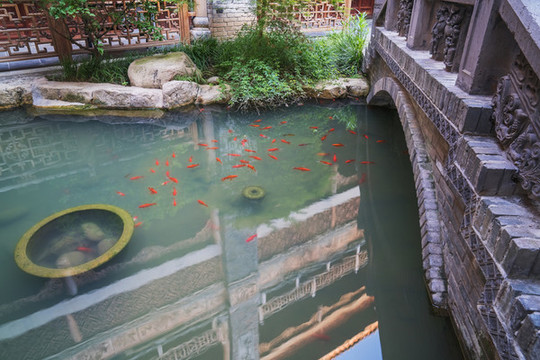 武漢漢口里古建筑群和公園景觀
