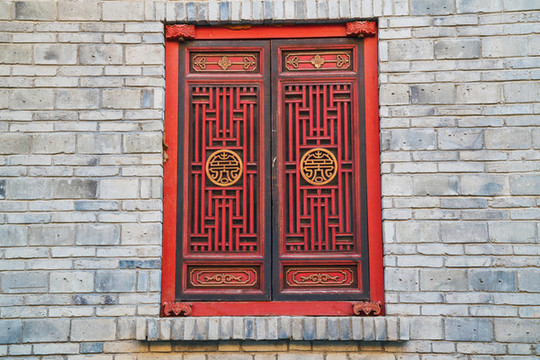 中國(guó)傳統(tǒng)古典特色古建筑木窗