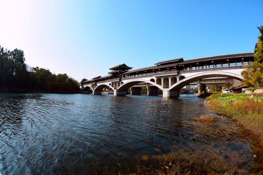 桂林靈川甘棠江風雨橋