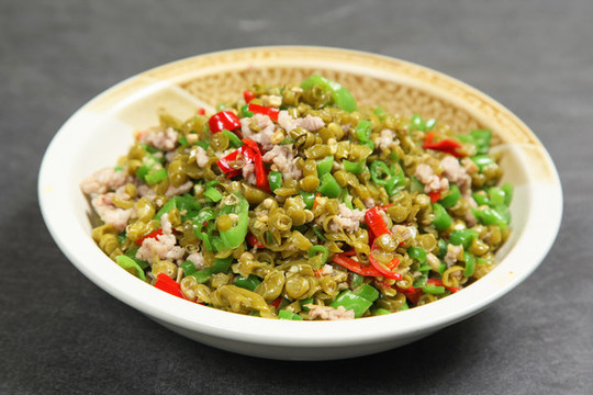 酸豆角肉沫