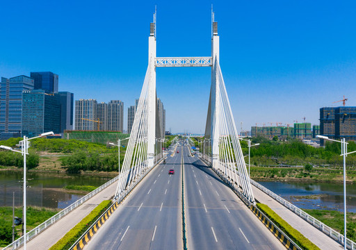 義烏商博大橋城市風(fēng)光