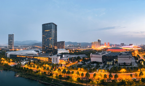 義烏城市夜景