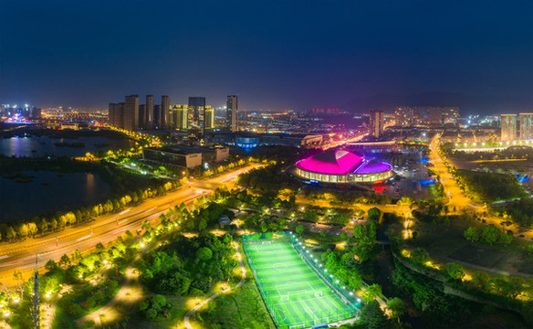 義烏城市夜景