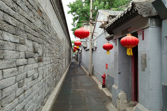北京后海夾道