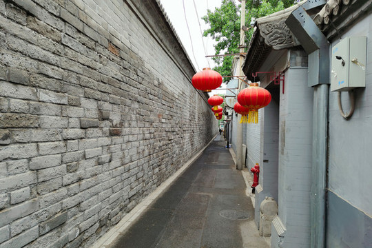 北京后海夾道