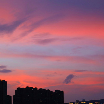 火燒云天空