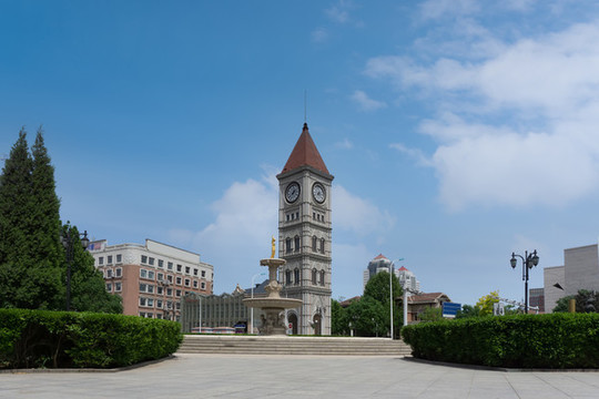 天津地標建筑街景