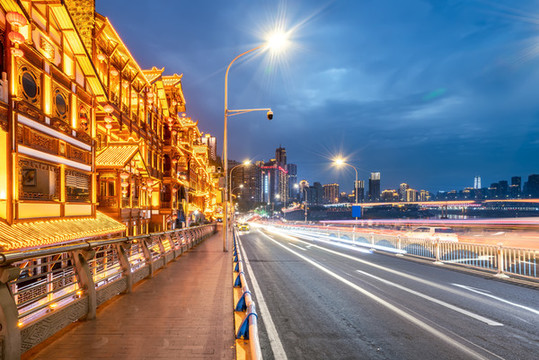 重慶渝中區(qū)洪崖洞夜景