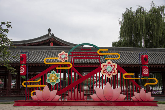 陜西西安大唐芙蓉園仿唐建筑