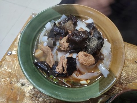 三鮮河粉特寫(xiě)