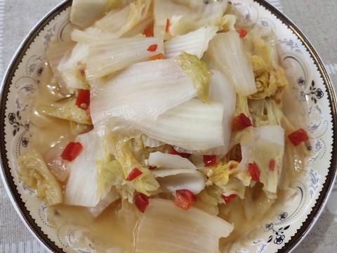 酸辣白菜特寫