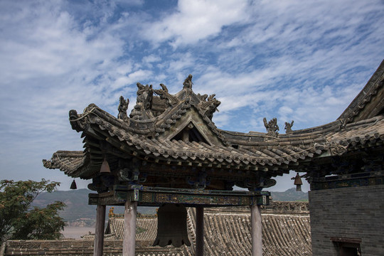 中國(guó)山西臨縣磧口古鎮(zhèn)黑龍廟