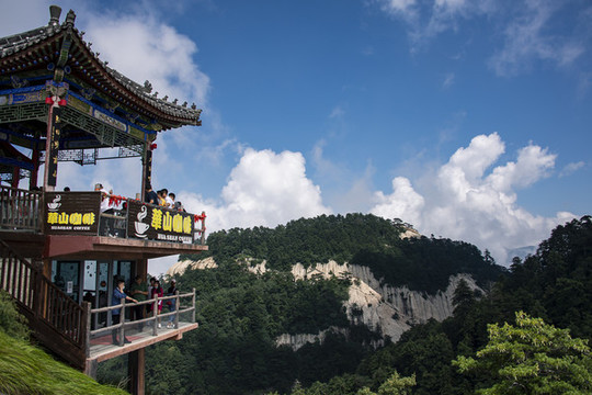 中國陜西華山西峰風光