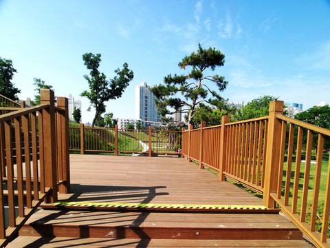 園林木棧道