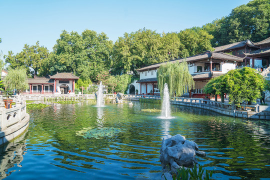 武漢著名黃鶴樓景區(qū)古建筑風(fēng)光