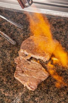 烤牛排肉