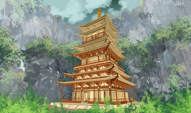 仙山神廟武俠風(fēng)劍俠武當(dāng)青丘地界