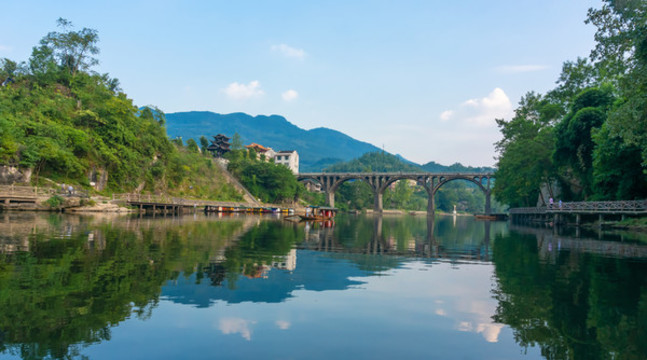 湖南湘西酉水景區(qū)酉水畫(huà)廊之二