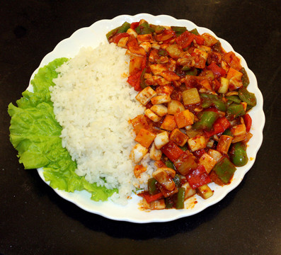魷魚蓋飯