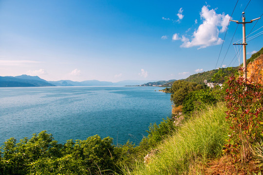云南昆明撫仙湖美景