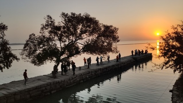 古碼頭夕陽