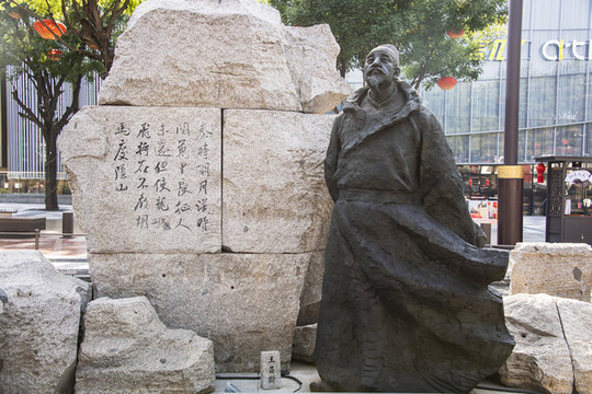 西安大唐不夜城大唐群英譜雕塑