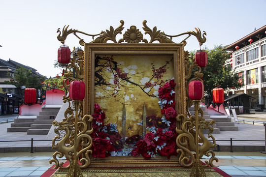 中國陜西西安大唐不夜城景觀