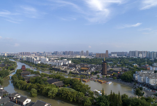 江蘇淮安里運河文化長廊風(fēng)光