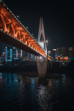重慶千廝門大橋夜景