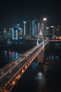重慶千廝門大橋夜景
