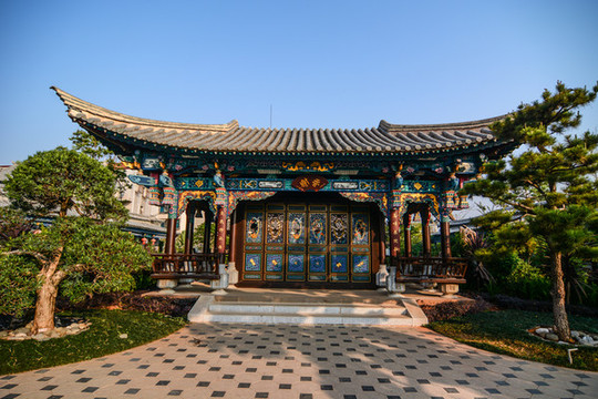 云南省紅河州建水縣朱家花園風光
