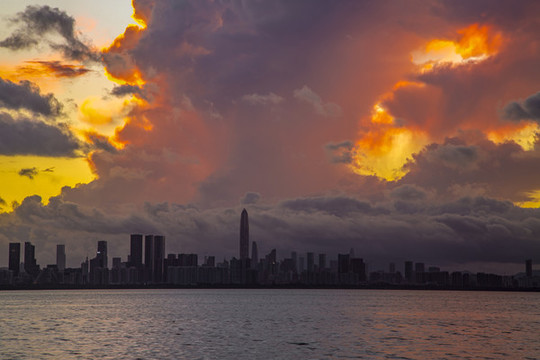 深圳灣日出